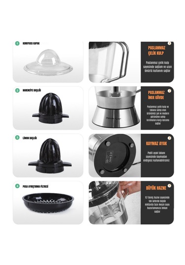 Rowenger D-8028A Elektrikli Meyve Sıkacağı