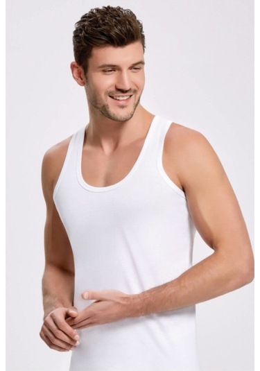 1001 10'lu Paket Pamuklu Erkek Atlet 001