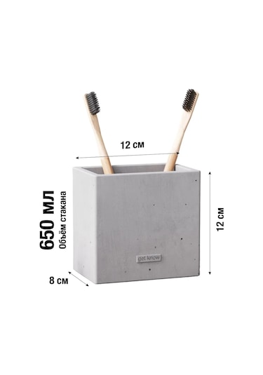 Getknow Home Banyo İçin Diş Fırçası Kabı 269935865 Beyaz