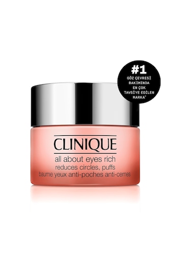 Clinique All About Eyes Rich Yoğun Nemlendirici Göz Kremi 15 ML