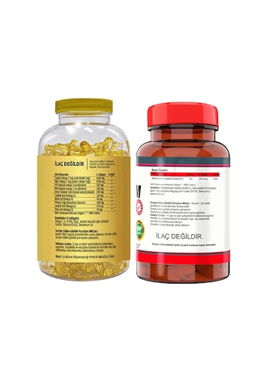 Flx Omega 3-6-9 Balık Yağı 180 Softgel & Nevfix Selenyum 200 Mcg
