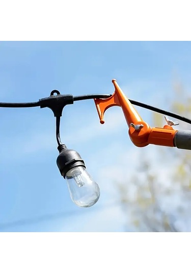 Elmpaly 1 Adet Ayarlanabilir Kuş Yemliği Kancası - Plastik Bahçe Askılığı