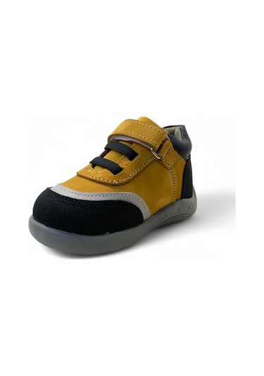 Tuğba Ortopedi 710 Bebek Deri İlk Adım Bot Camel