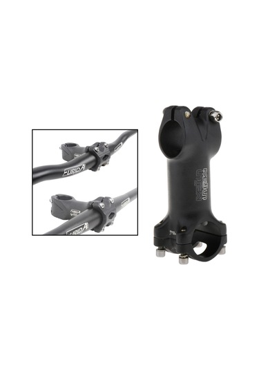 Suntek 31.8mm Bisiklet Gövdesi Katı Gidon Kısa Sapları Bmx 80mm Siyah