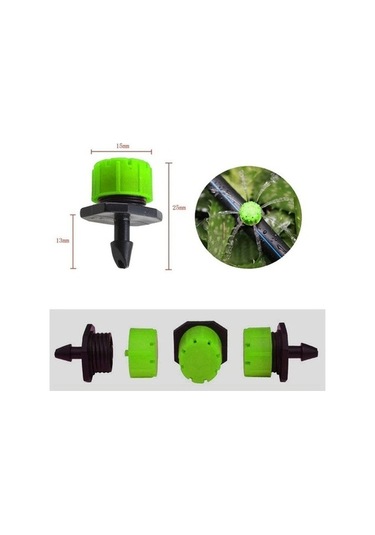 Trendooze 100 Adet 1/4 Inç Mikro Tip Damla Sulama Sprinkler, Anti-clog Bahçe Ekipmanı Diğer