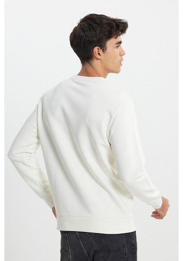 Lee Regular Fit Normal Kesim Bisiklet Yaka Ekru Sweatshirt L242503104 Ekru