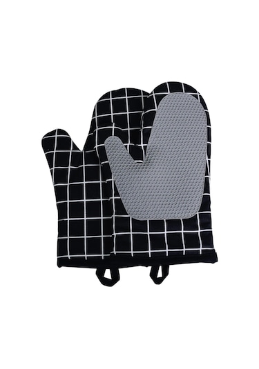 1 Çift Fırın Eldiveni Isıya Dayanıklı Mutfak Eldiveni Diğer