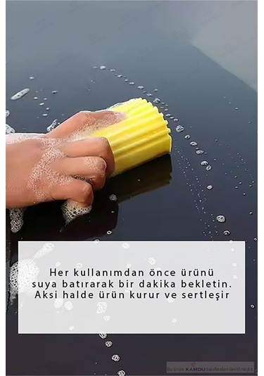 1 Adet Çok Amaçlı Nemli Sünger, Pva Temizlik Süngeri, Toz Alma Süngeri, Silgi Sünger