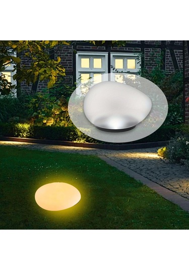 Suntek Çim Yürüyüş Yolu Bahçe İçin Çakıl Şeklinde Sıcak Işık