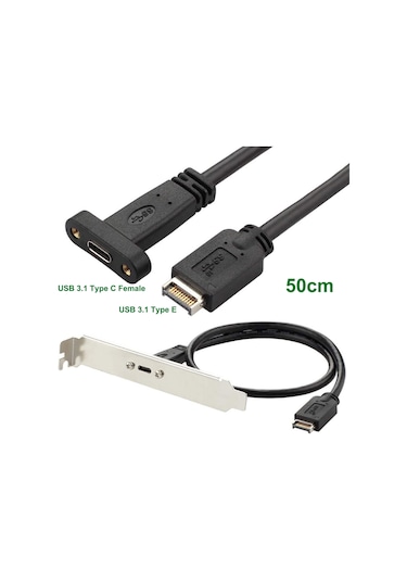 4661 Usb Type E To Type C Type-e To Type-c 20 Pin Çevirici Kablo