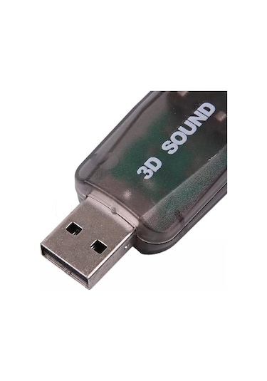 Harici USB Notebook Ses Kartı 3.5 mm. Kulaklık Mikrofon Çevirici
