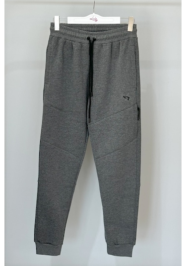 Paçası Lastikli 4 Cepli Şardonlu Erkek Eşofman Altı 7085 Antrasit Antrasit