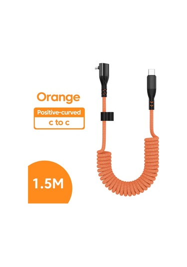 Crouch240w Araba Şarj Kablosu 1.5m Geri Çekilebilir Tip C Hızlı Şarj Iphone Uyumlu 15/16 Samsung Huawei Xiaomigökyüzü Mavi1.5m