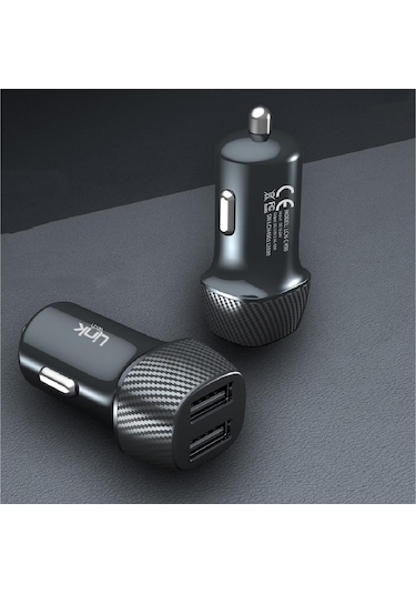 Linktech Çift Usb Safe 2.4A 12W Araç Şarj Aleti C490