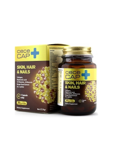 Cecemed Cececap Skin Hair Nails Deri Saç Ve Tırnak 30 Kapsül
