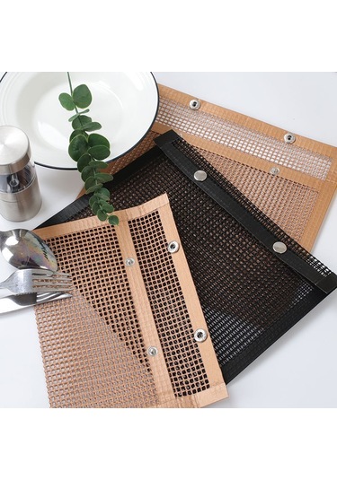 24x14cm Fiberglas Barbekü Izgara Örgü Çanta Izgara Aksesuarları Sebze Izgara Kese Bpa İçermez, Fda Sertifikalı 001