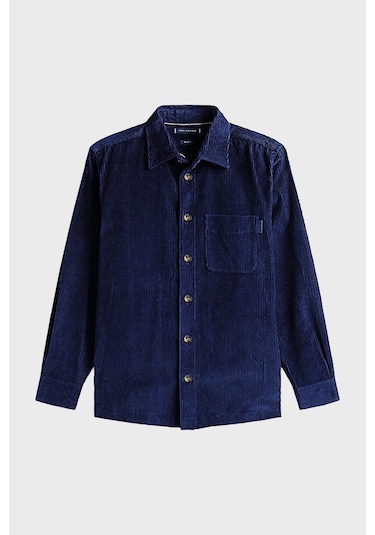 Tommy Hilfiger Erkek Gömlek Mw0mw40489 Bcl Lacivert Lacivert