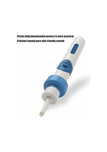 Yetişkinler Ve Çocuklar İçin Elektrikli Kulak Temizleme Çubuğu, Emişli Otomatik Kulak Kiri Temizleyici, Pil Dahil