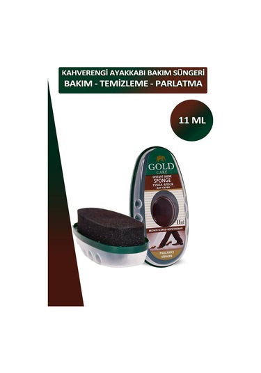Gold Care Ayakkabı Bakım Temizleme Ve Parlatma Süngeri Depolu 11 Ml 001