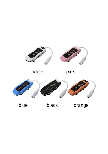 Singree Su Sporları İçin Ipx8 Su Geçirmez Şarjlı Mp3 Çalar - 8gb Hafızalı Fm Radyolu