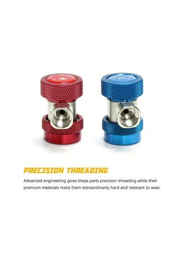 Dashanshop 2 Adet R134a Ayar Bağlantı Adaptörü 1 4 İnç Sae Hvac Soğutucu Dolum Vana Seti