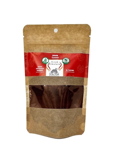 Dolcida Vegan Şekersiz Sıcak Çikolata 120 G
