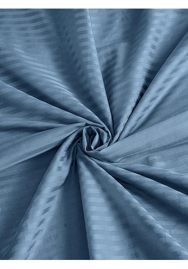 Çarşaf Stripe Saten Düz Lastikli Geniş Ölçü