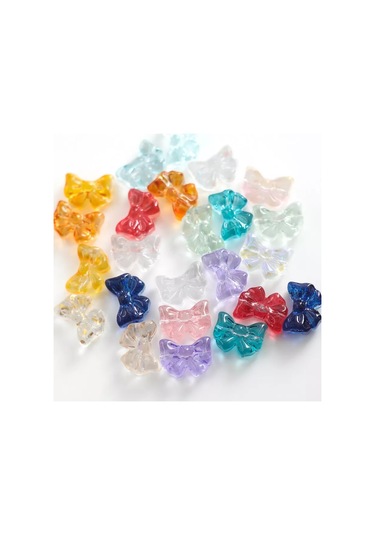 Kafebizu Cam Boncuk Fiyonklar 20 Adet 14x10 Mm Renk Karışıklığı 198061920