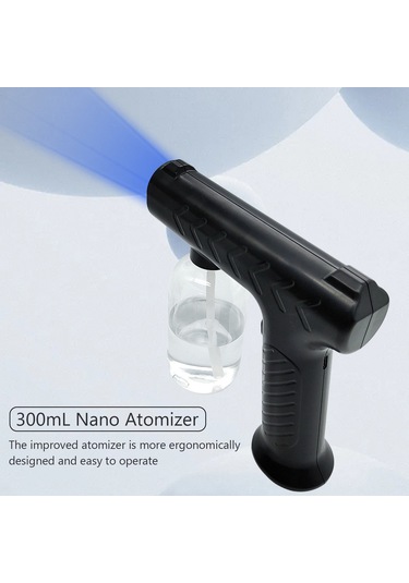 Reedark Usb Şarjlı Taşınabilir Nano Sis Püskürtücü - Ev, Ofis Ve Bahçe Kullanımı İçin Pratik Çözüm Siyah