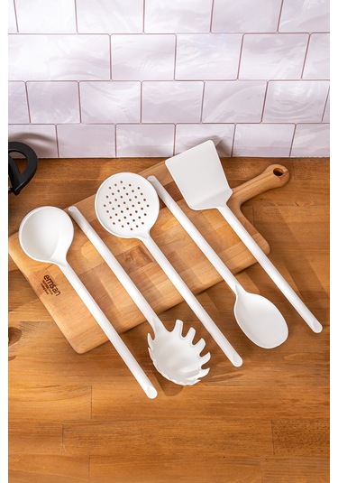 Emsan Fiesta 5 Parça Servis Seti Beyaz Beyaz