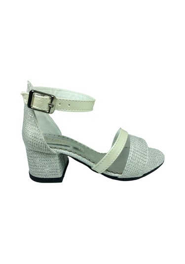 Ortopedikal 1506 (Plm) Kız Çocuk Abiye Simli Topuklu Ayakkabı (538184969) Platin