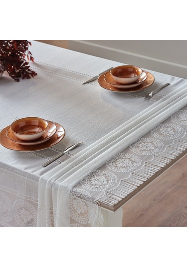 Cozy Masa Örtüsü 145x240cm - Beyaz