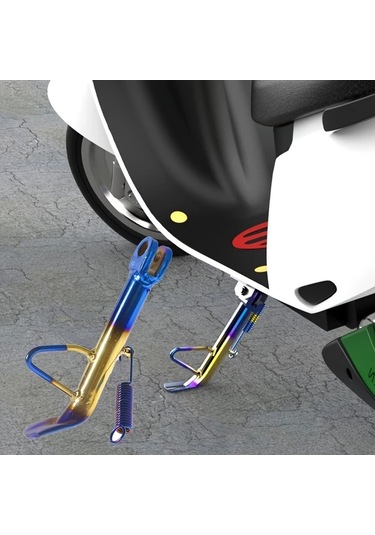 Xuweiwei Demir Yan Ayak Destek Braketleri Off-road Motorcycle Parça Ve Aksesuarları White Blue Elektro Kaplama