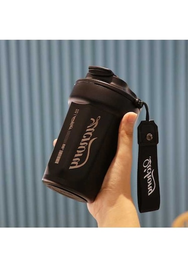 Pazly Güzel Kahve Fincanı Ve Su Bardağı Seti - Siyah Renk siyah