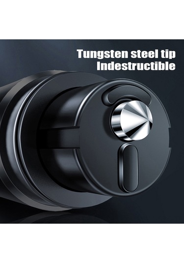 Springsun Acil Durum Çekiçli Cam Kırıcı Ve Emniyet Kemeri Kesici - 2'li Fonksiyonlu Araç Kurtarma Aleti