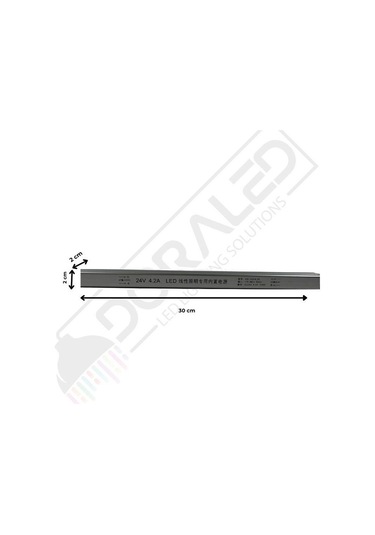 Ultra Slim İnce Parmak Led Adaptör 24 Volt 4,2 Amper 100 Watt 30x2x2cm