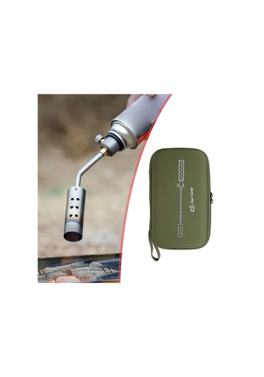 Homyl Açık Hava Kamp Gaz Meşalesi Saklama Koyu-yeşil Koyu Yeşil