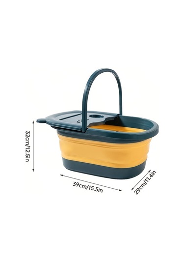 Xuweiwei Model Bear Beige Katlanır Masajlı Ayak Küveti - Elektriksiz Portlu Spa Ayağa Bakım