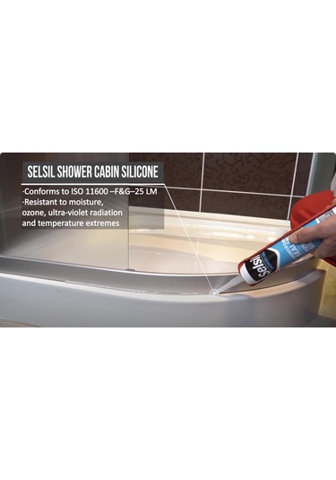 Selsil Mutfak Banyo Duşakabin Silikonu Şeffaf 280 Ml. - 5 Adet