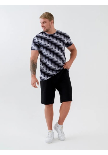 Natıvıa Baskılı Pamuklu Tişört 430229798 Siyah