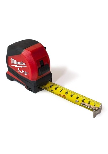 Milwaukee 4932459595 Pro Kompakt Şerit Metre 5m / 16ft 0.5 M - 1 M - 2 M - 3 M