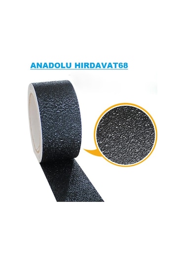 Merdiven Kaydırmaz Bant 50Mm 5Mt Kaydırmaz Band Siyah Renk