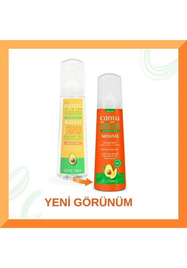 Cantu Avocado Hydrating Kıvırcık Ve Dalgalı Saçlar İçin Nemlendirici Şekillendirici Saç Köpüğü 248 Ml