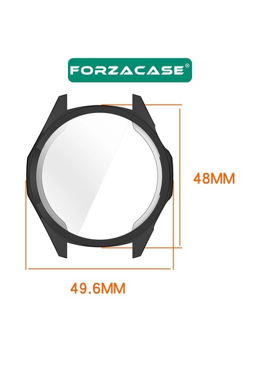 Forzacase Huawei Watch Gt6 46mm İle Uyumlu Önü Kapalı Ekran Korumalı Silikon Kılıf - Fc010