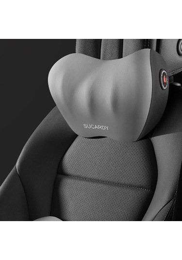 Suntek Araba Boyun Yastığı Sürüş Koltuğu Için Rahat Hafif Gri