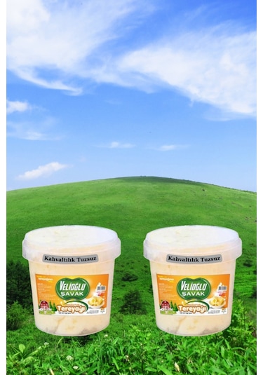 Velioğlu Şavak Köy Tereyağı Tuzsuz 2 x 1 KG