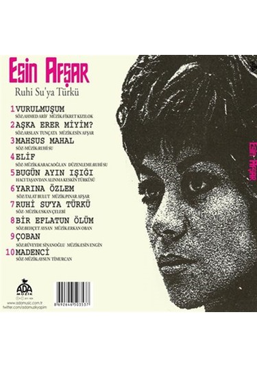 Esin Afşar - Ruhi Su'Ya Türkü (Cd)