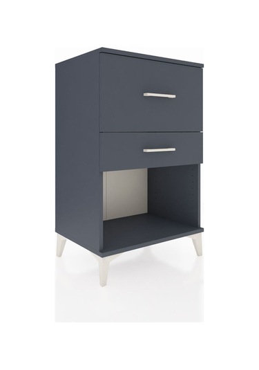 Hyperion Komodin 2 Çekmeceli 60x44x96 Antrasit-antrasit Antrasit