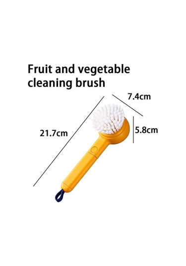 Sebze Temizleme Fırçası Meyve Fırçası İyi Tutuş Uzun Saplı Gıda Temizleme Fırçası Çok İşlevli -4