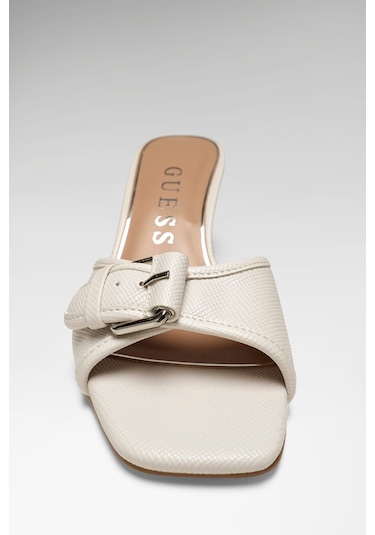 Guess Dista Kadın Topuklu Terlik Fljdı3ell03 Beyaz